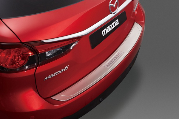 Накладка на задний бампер Mazda 6 (2012-) универсал