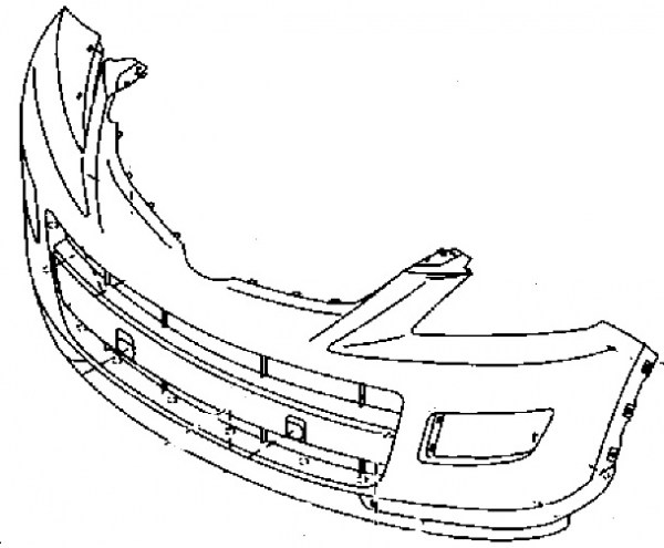 Передний бампер Mazda CX-9 (2007-2012)